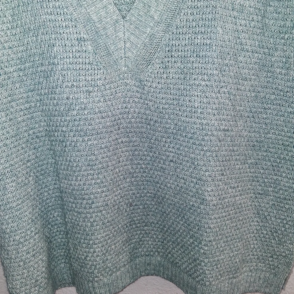J Jill NWT Light Blue Textured Knit Cotton Blend Sweater Vest 2X